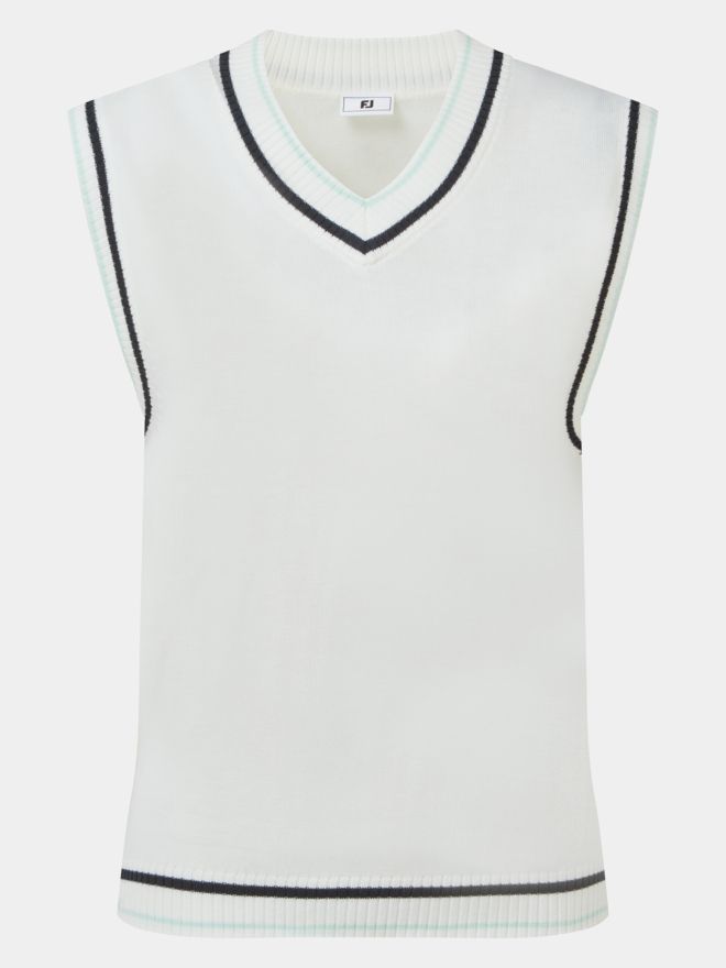 FootJoy Sweater Tank Pullunder Strick weiß