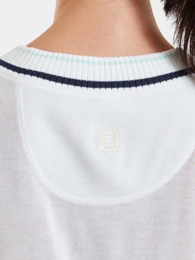 FootJoy Sweater Tank Pullunder Strick weiß