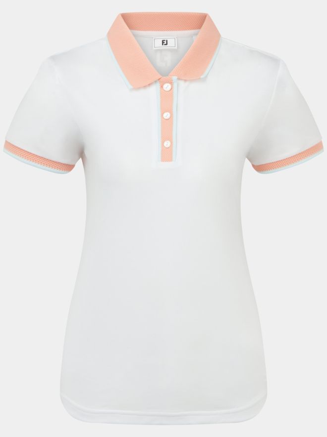 FootJoy Halbarm Polo weiß