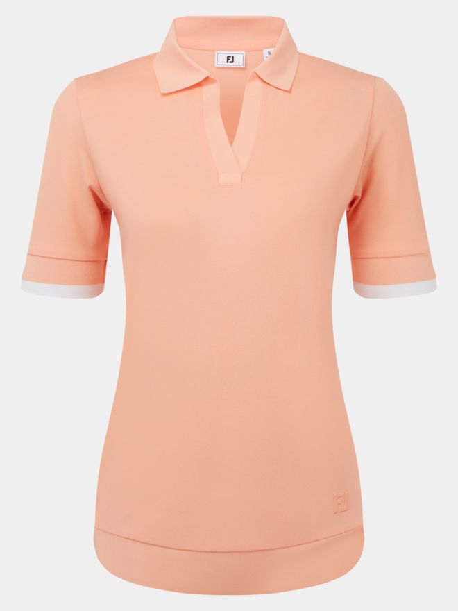 FootJoy 3/4 Arm Polo rosa