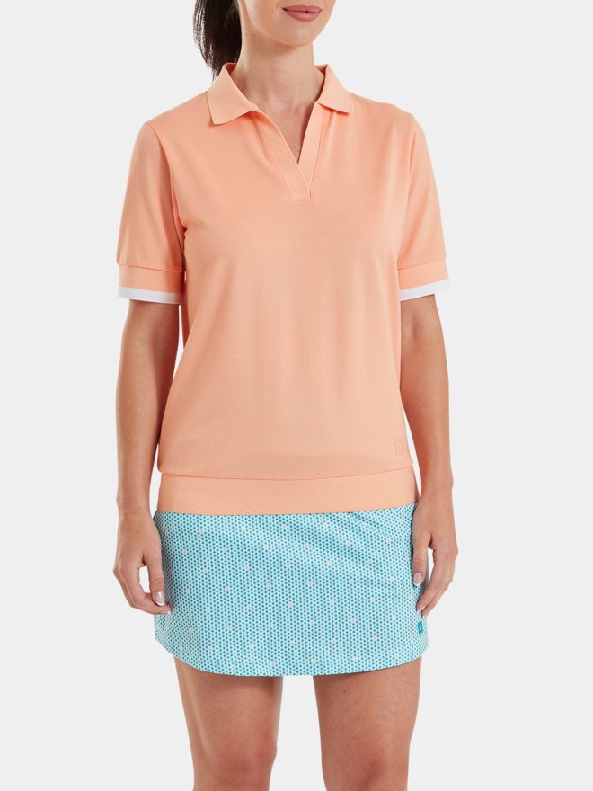 FootJoy 3/4 Arm Polo rosa