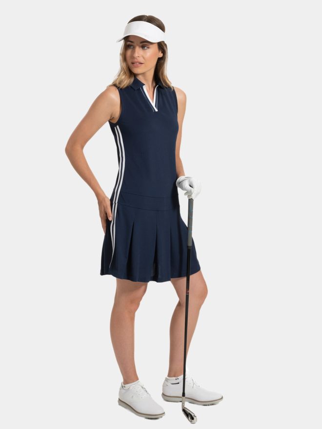 FootJoy Pleated Dress ohne Arm Kleid navy