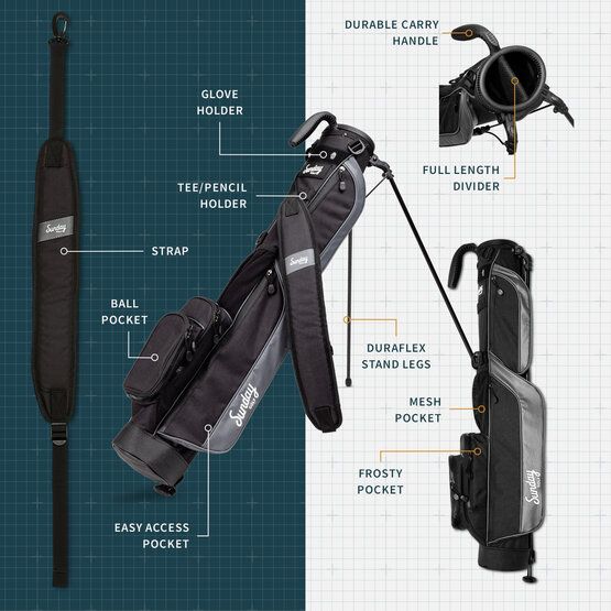Sunday Golf The Loma Standbag schwarz