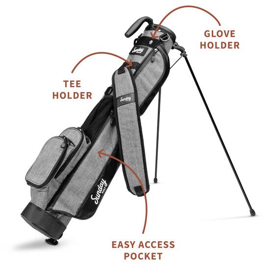 Sunday Golf The Loma Standbag grau