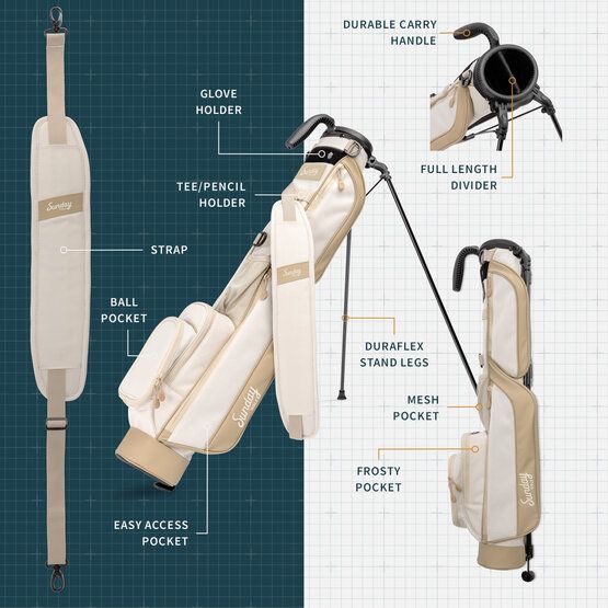 Sunday Golf The Loma Standbag beige