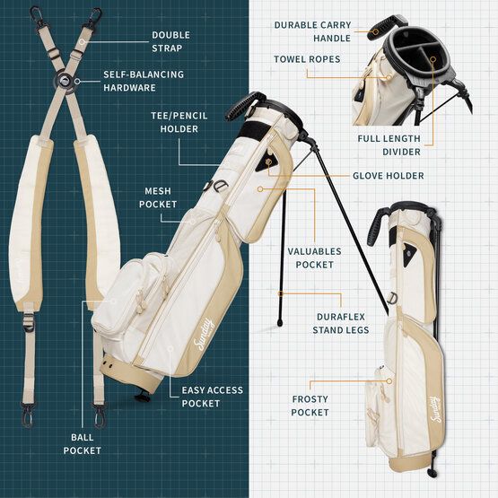 Sunday Golf The Loma XL Standbag beige