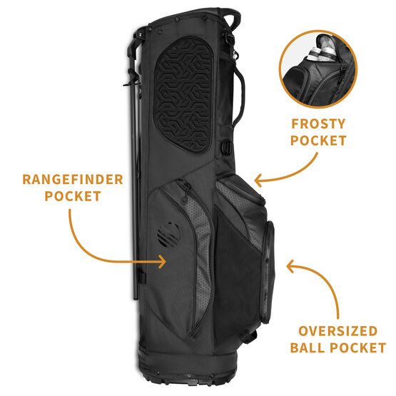 Sunday Golf Ryder Standbag schwarz