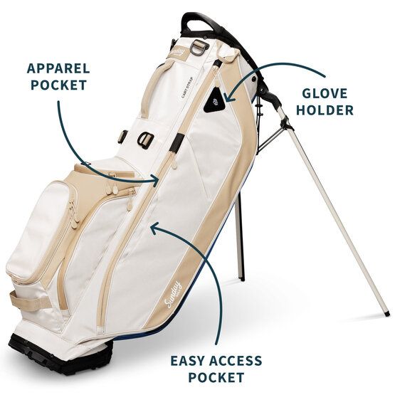 Sunday Golf Ryder Standbag beige