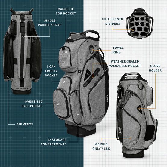 Sunday Golf The Big Rig Cartbag grau
