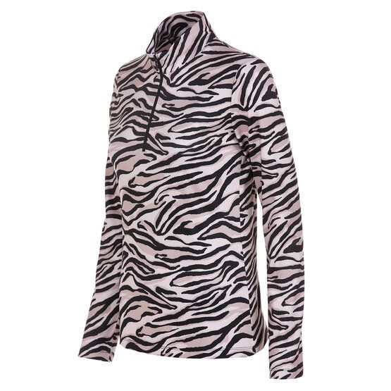 Valiente  Druck 1/2 Zip Soft Touch Thermo Unterzieher beige