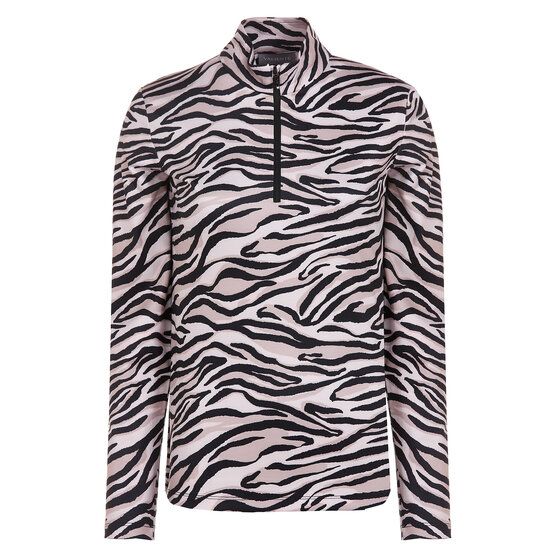 Valiente  Druck 1/2 Zip Soft Touch Thermo Unterzieher beige