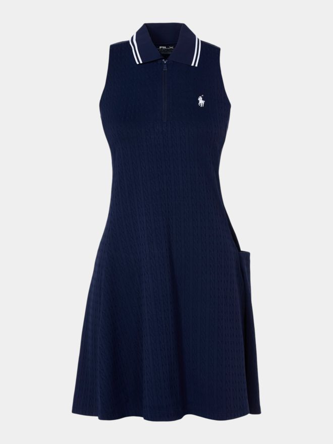 Polo Ralph Lauren šaty bez rukávů námořnická modrá
