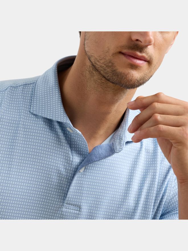 Peter Millar PONTE PERFORMANCE JERSEY Halbarm Polo blau