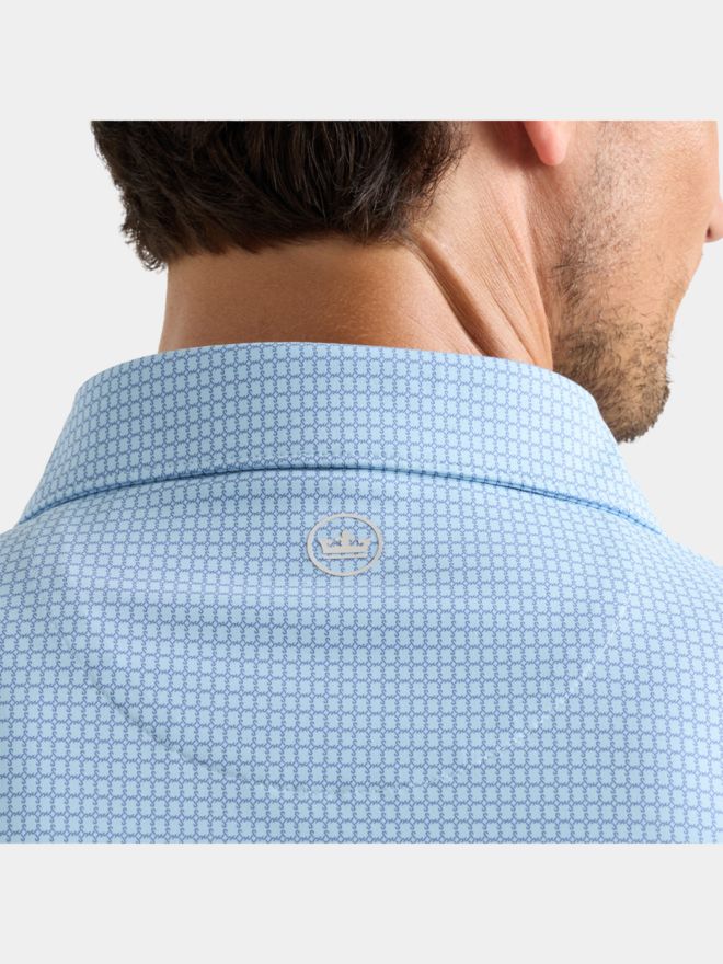 Peter Millar PONTE PERFORMANCE JERSEY Halbarm Polo blau