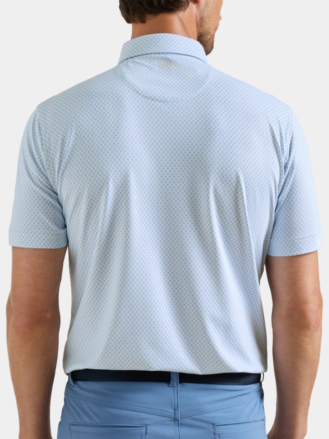 Peter Millar MAYFIELD PERFORMANCE JERSEY Halbarm Polo weiß