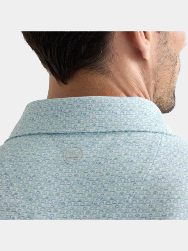 Peter Millar WOOD FIRED PERFORMANCE JERSEY Halbarm Polo weiß