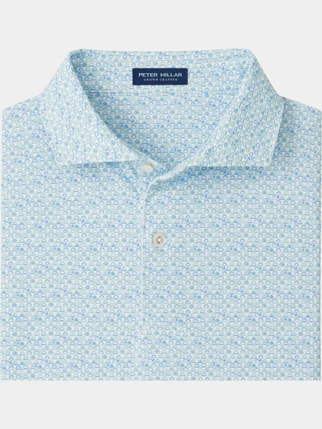 Peter Millar WOOD FIRED PERFORMANCE JERSEY Halbarm Polo weiß