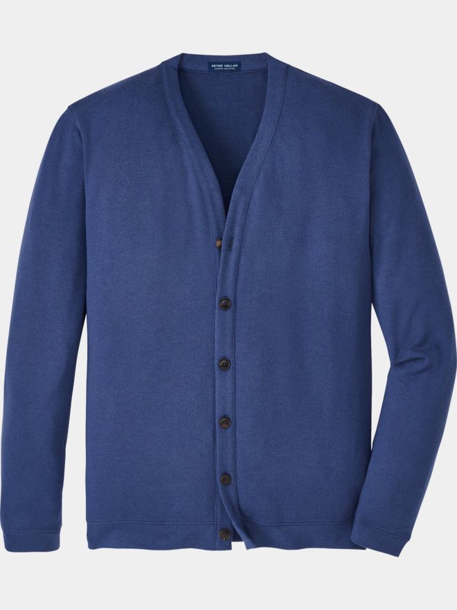 Peter Millar LATROBE PERFORMANCE Button Front Strick Jacke navy