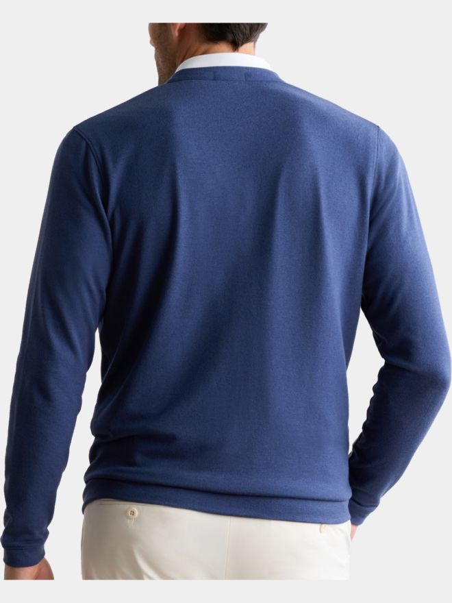 Peter Millar LATROBE PERFORMANCE Button Front Strick Jacke navy