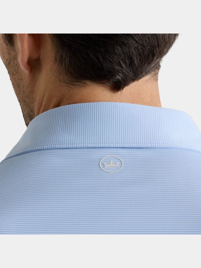 Peter Millar TREBLE PERFORMANCE JERSEY Halbarm Polo hellblau