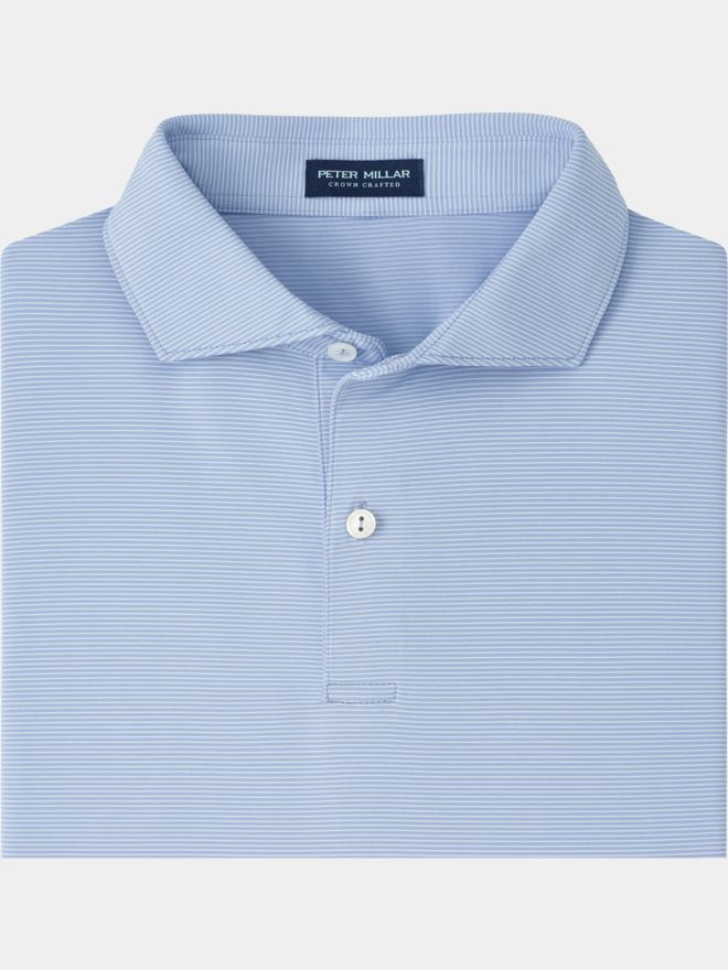 Peter Millar TREBLE PERFORMANCE JERSEY Halbarm Polo hellblau