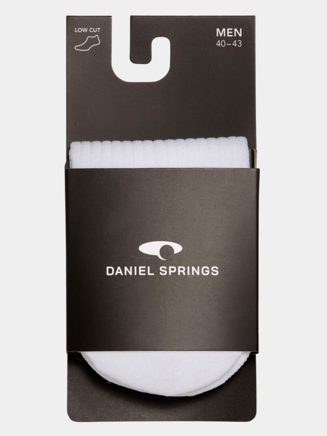Daniel Springs Sneaker Socks white