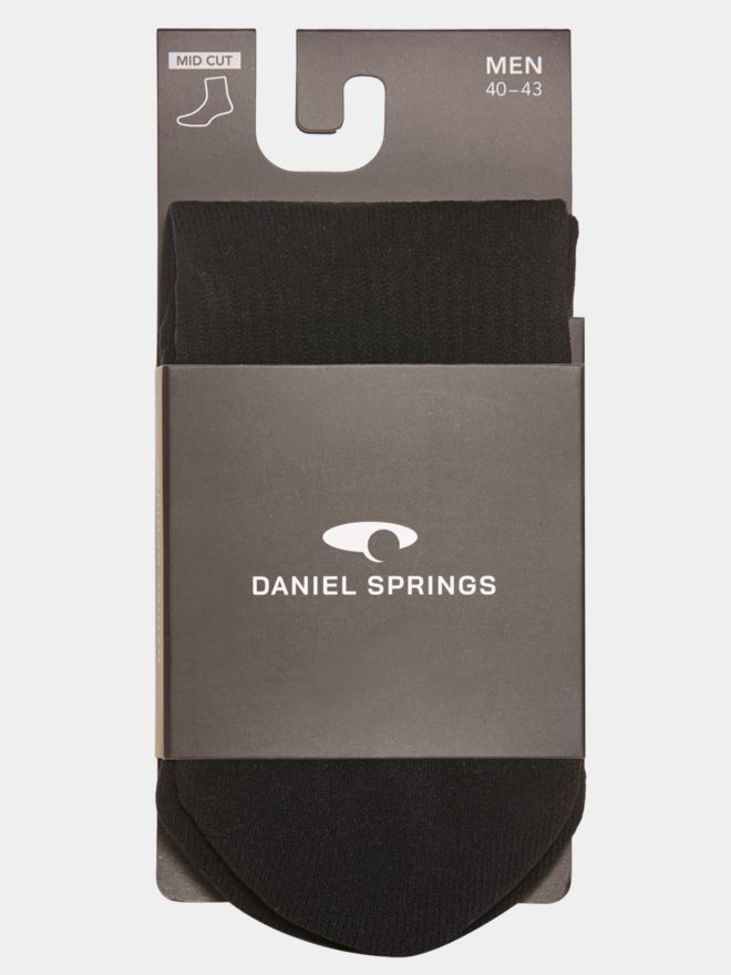 Daniel Springs Mid Rise Socks black