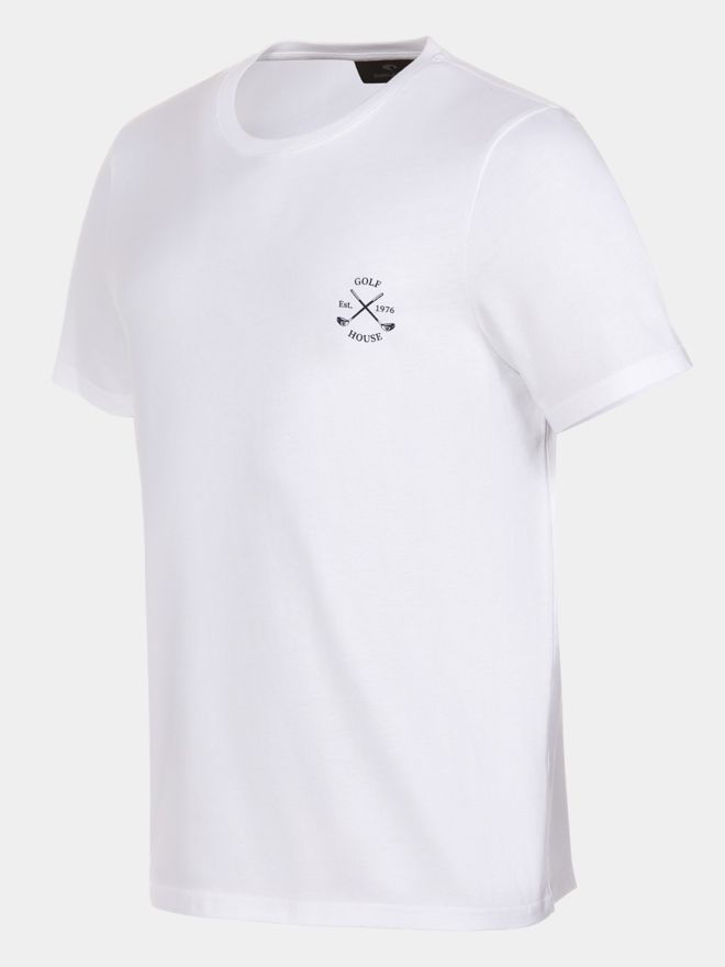 Daniel Springs Tričko s potiskem s polovičním rukávem bílá