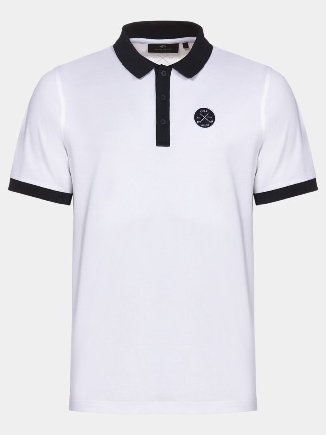 Daniel Springs polokošile s odznakem Polokošile s polovičním rukávem bílá