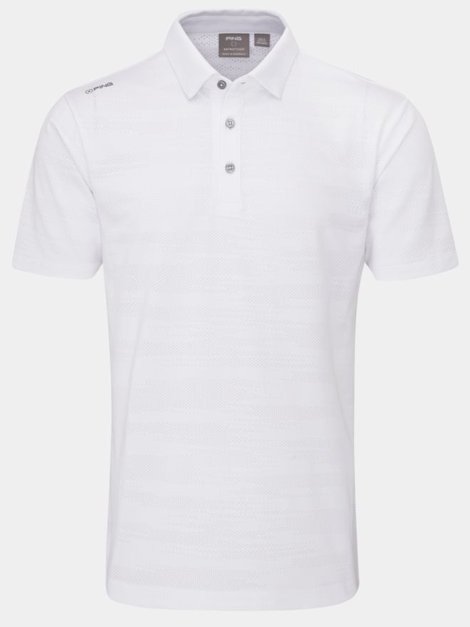 Ping Claude Halbarm Polo weiß