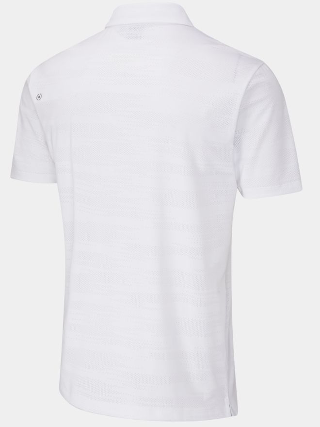 Ping Claude Halbarm Polo weiß