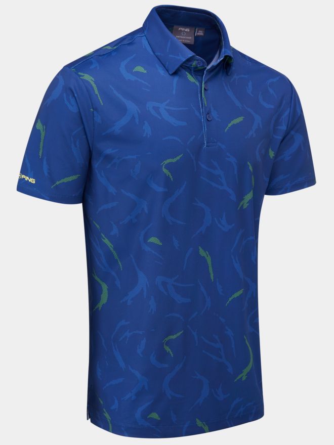 Ping Ephron Halbarm Polo blau