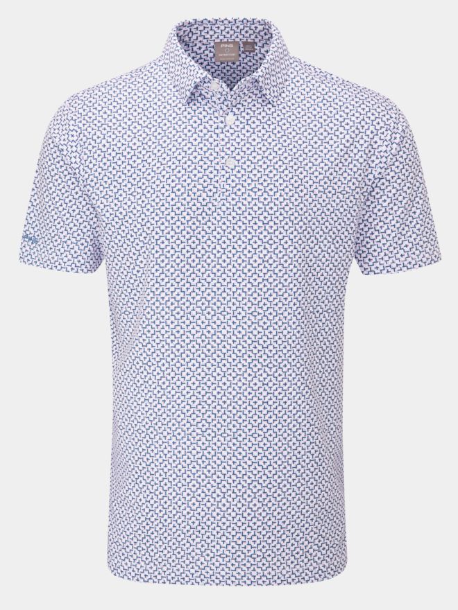 Ping Ephron Halbarm Polo weiß