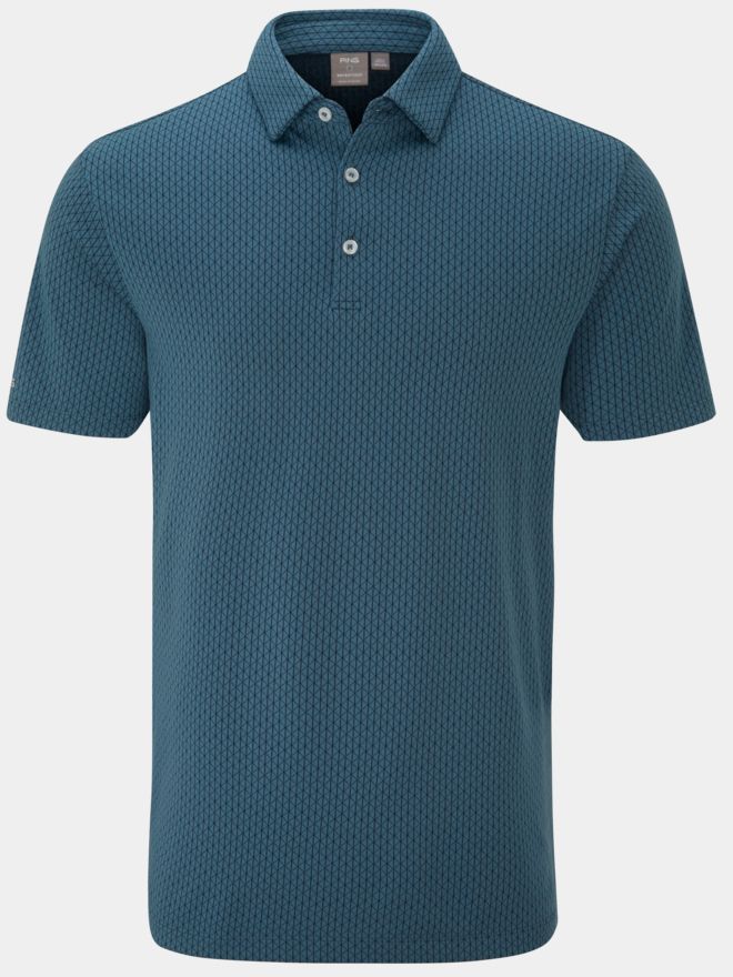 Ping Hershel Halbarm Polo blau
