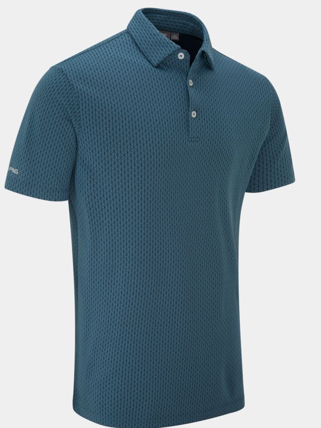 Ping Hershel Halbarm Polo blau