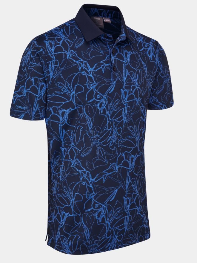 Ping Orlando Halbarm Polo navy