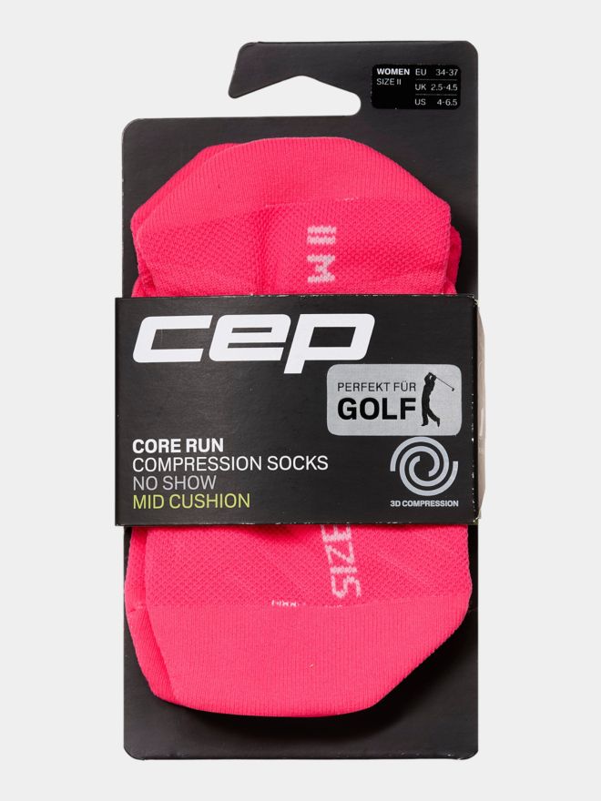 CEP Run Socks, No Show, 5.0, Women pink