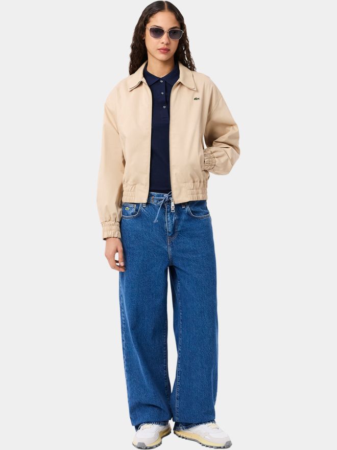 Lacoste SHORT SLEEVED RIBBED COLLAR SHIRT 3/4 Arm Polo navy