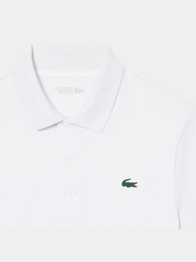 Lacoste SHORT SLEEVED RIBBED COLLAR SHIRT Halbarm Polo weiß