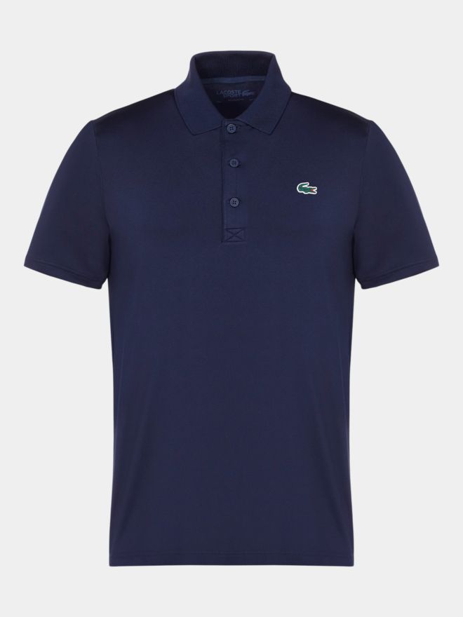 Lacoste SHORT SLEEVED RIBBED COLLAR SHIRT Halbarm Polo navy