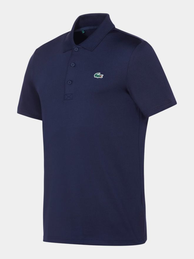 Lacoste SHORT SLEEVED RIBBED COLLAR SHIRT Halbarm Polo navy