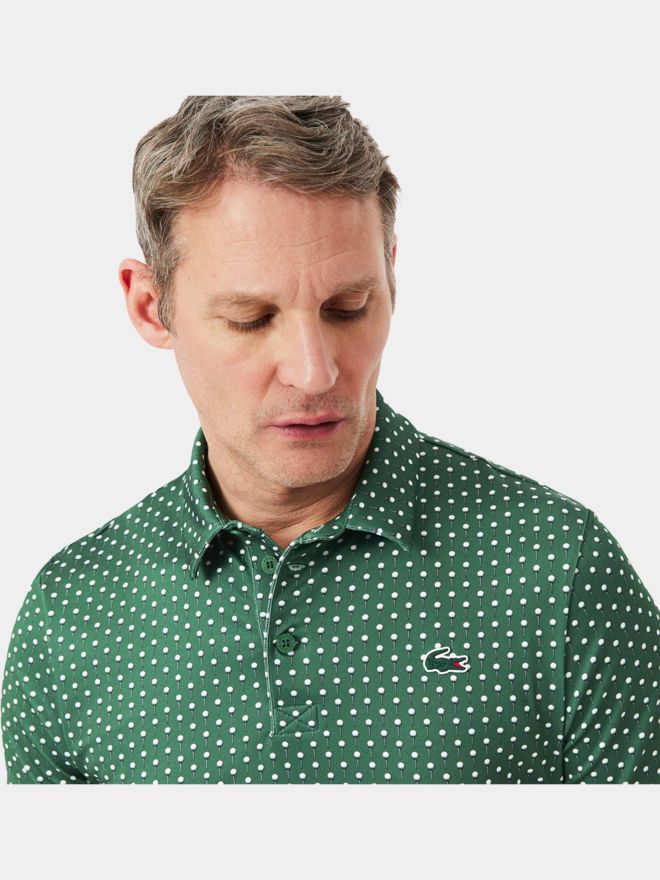 Lacoste SHORT SLEEVED RIBBED COLLAR SHIRT Halbarm Polo dunkelgrün