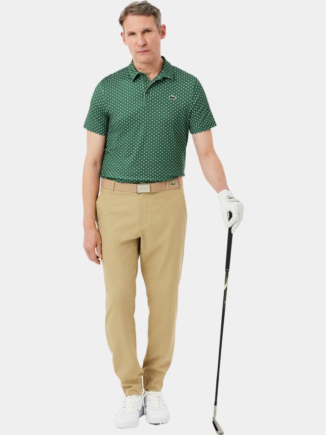 Lacoste SHORT SLEEVED RIBBED COLLAR SHIRT Halbarm Polo dunkelgrün