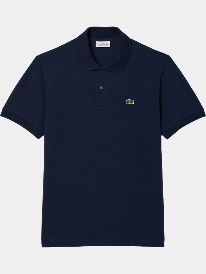 Lacoste SHORT SLEEVED RIBBED COLLAR SHIRT Half-sleeved polo navy