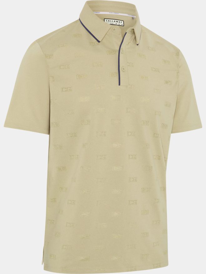 Callaway Legacy LOGO PRINTED POLO Halbarm Polo sand