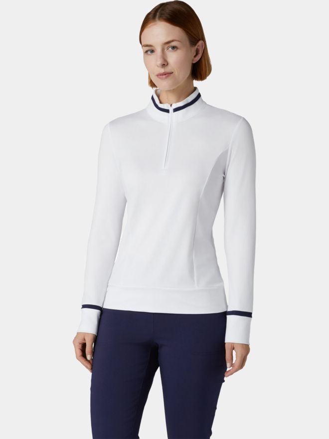 Callaway THERMAL COLORBLOCK T stretch midlayer white
