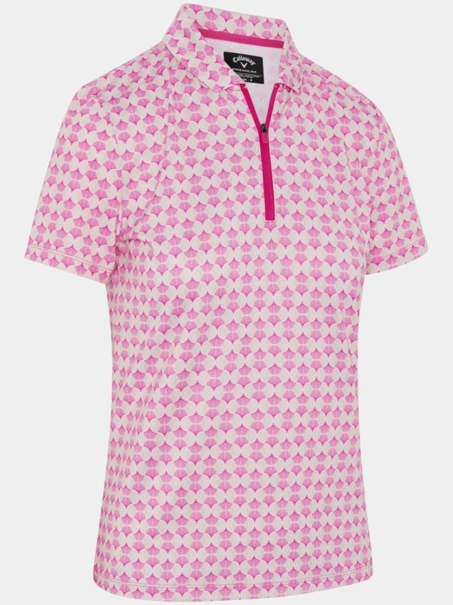 Callaway POLO WITH MESH I Halbarm Polo pink