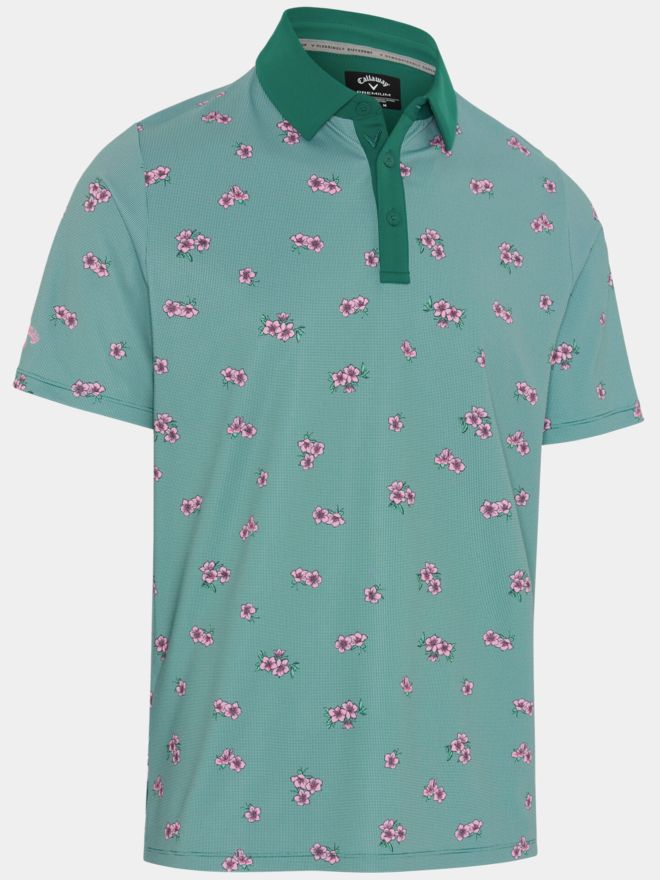 Callaway EMEA AZALEA GINGH Halbarm Polo grün