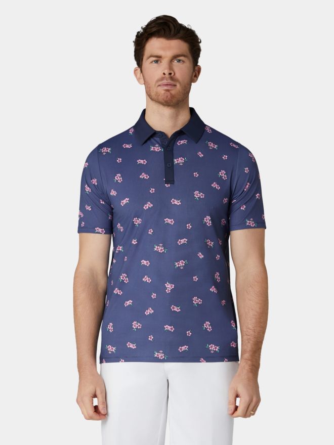 Callaway EMEA AZALEA GINGH Halbarm Polo navy