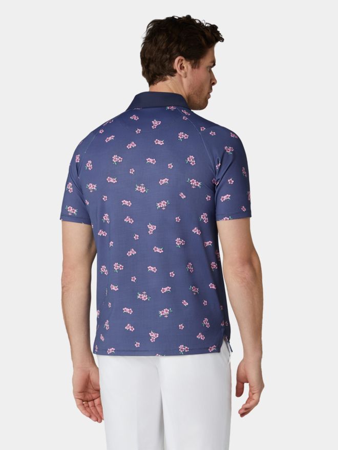 Callaway EMEA AZALEA GINGH Halbarm Polo navy